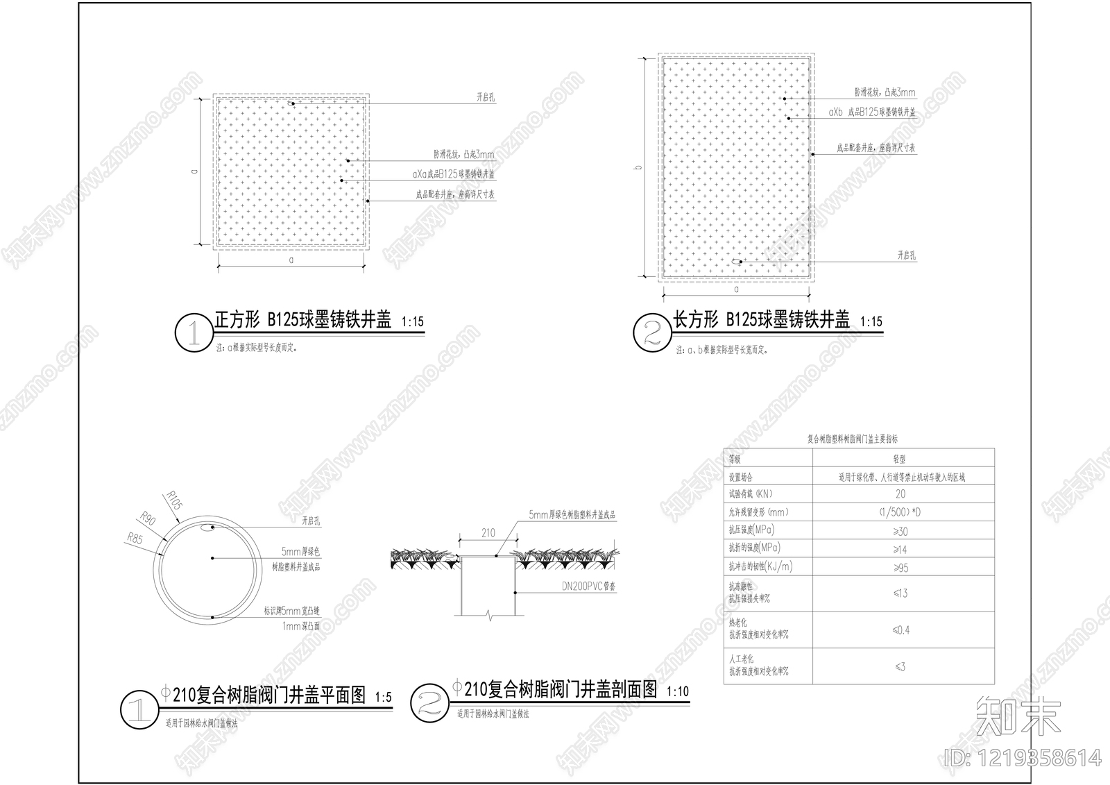景观节点cad施工图下载【ID:1219358614】