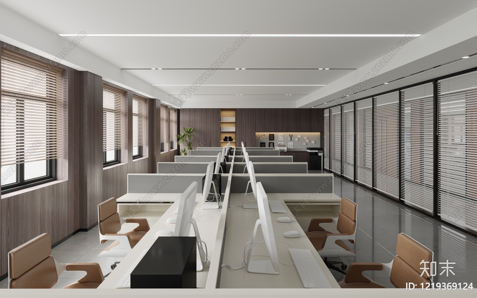 现代简约经理办公室3D模型下载【ID:1219369124】