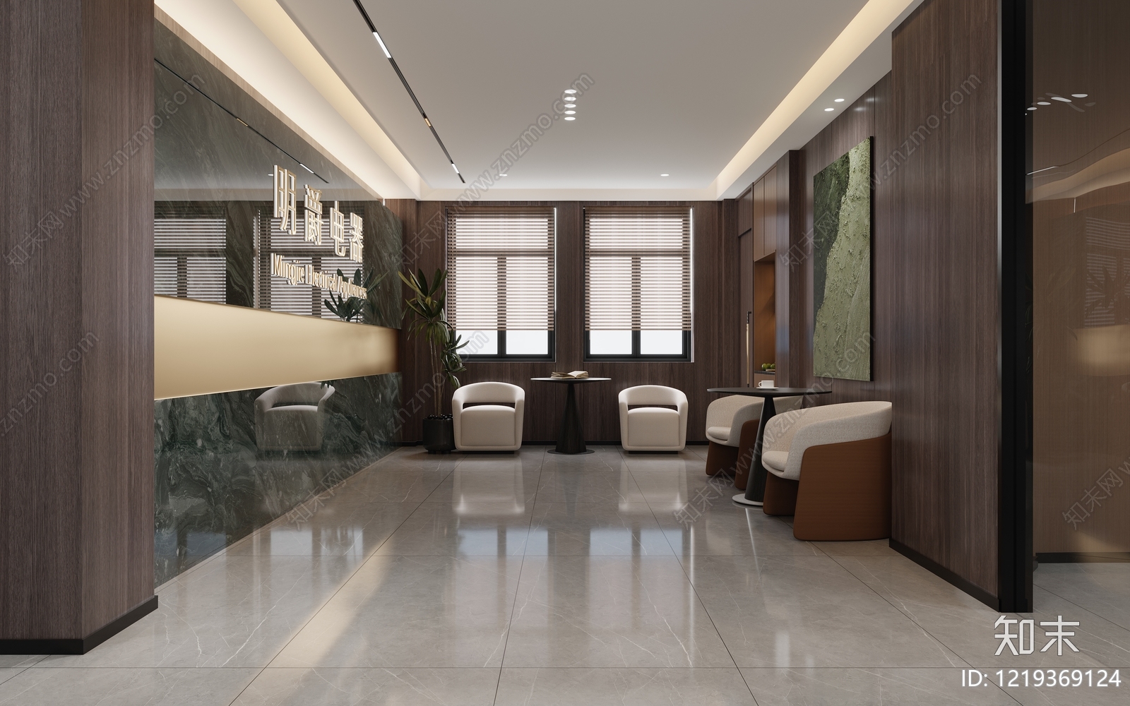 现代简约经理办公室3D模型下载【ID:1219369124】