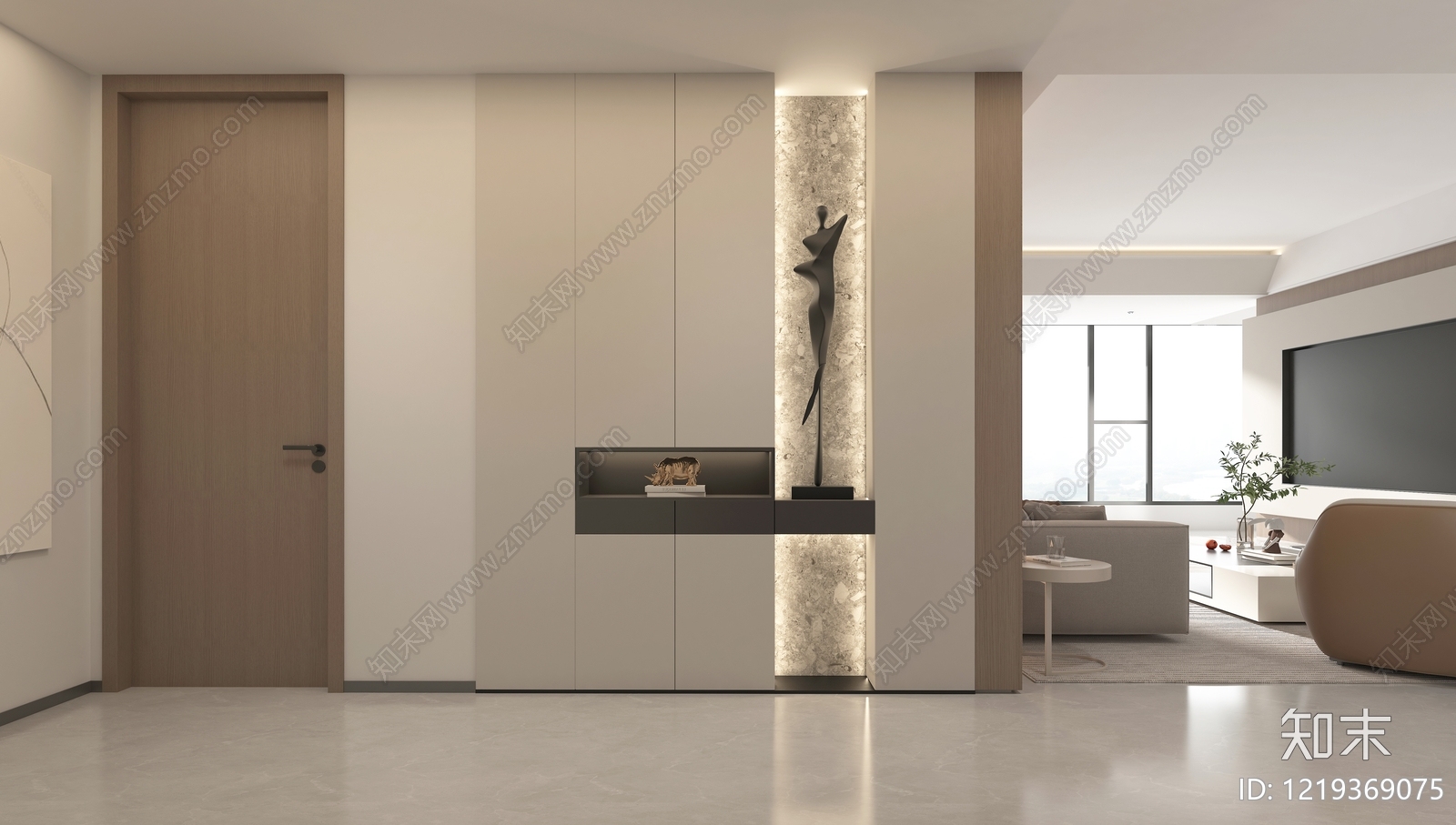 极简客餐厅3D模型下载【ID:1219369075】