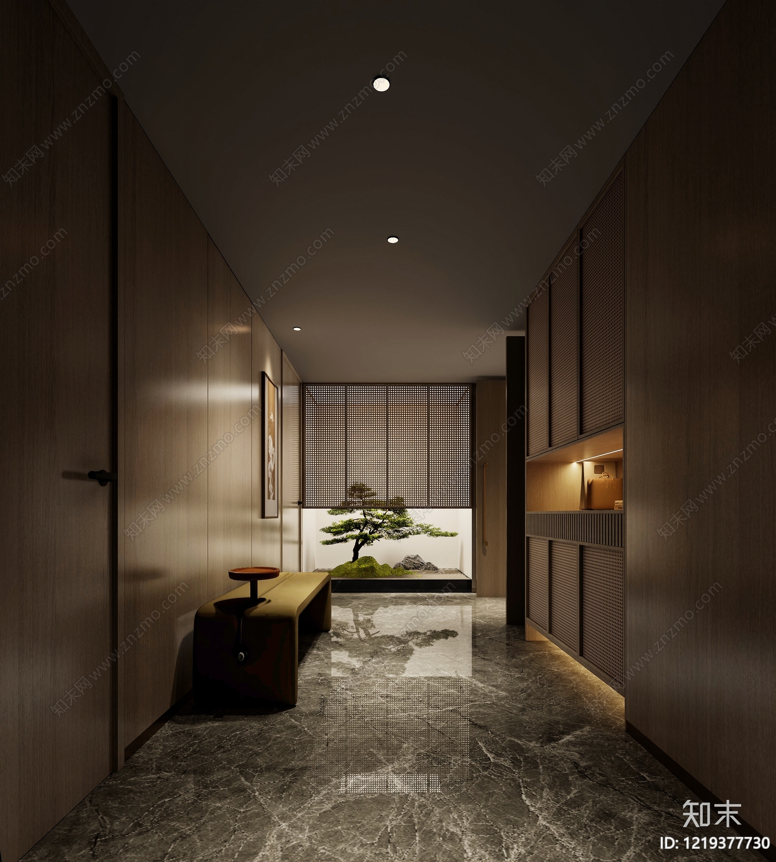 新中式酒店3D模型下载【ID:1219377730】