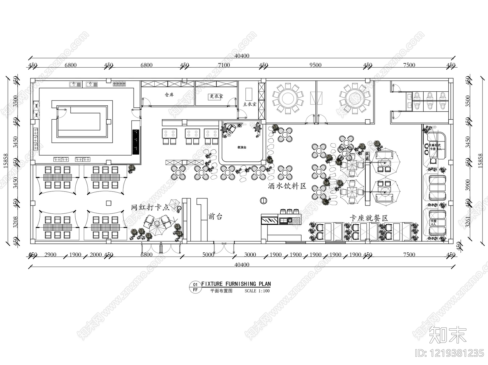 其他餐饮空间cad施工图下载【ID:1219381235】