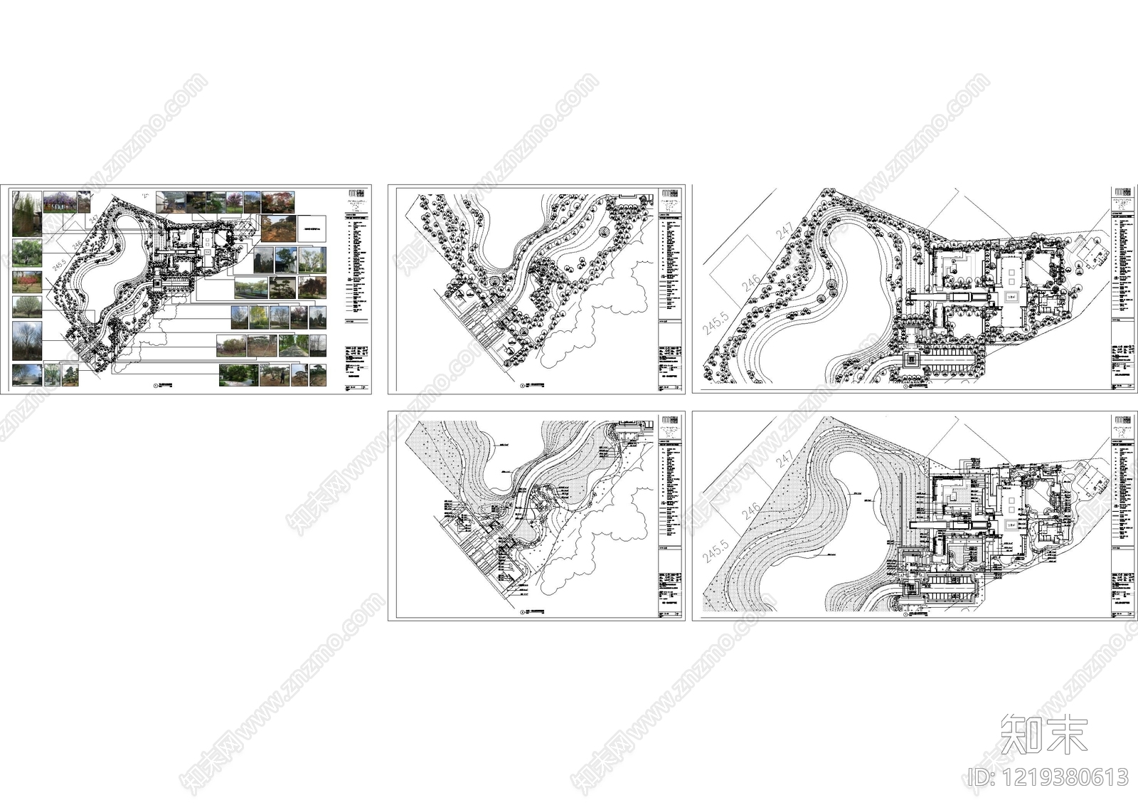 公园主入口空间cad施工图下载【ID:1219380613】