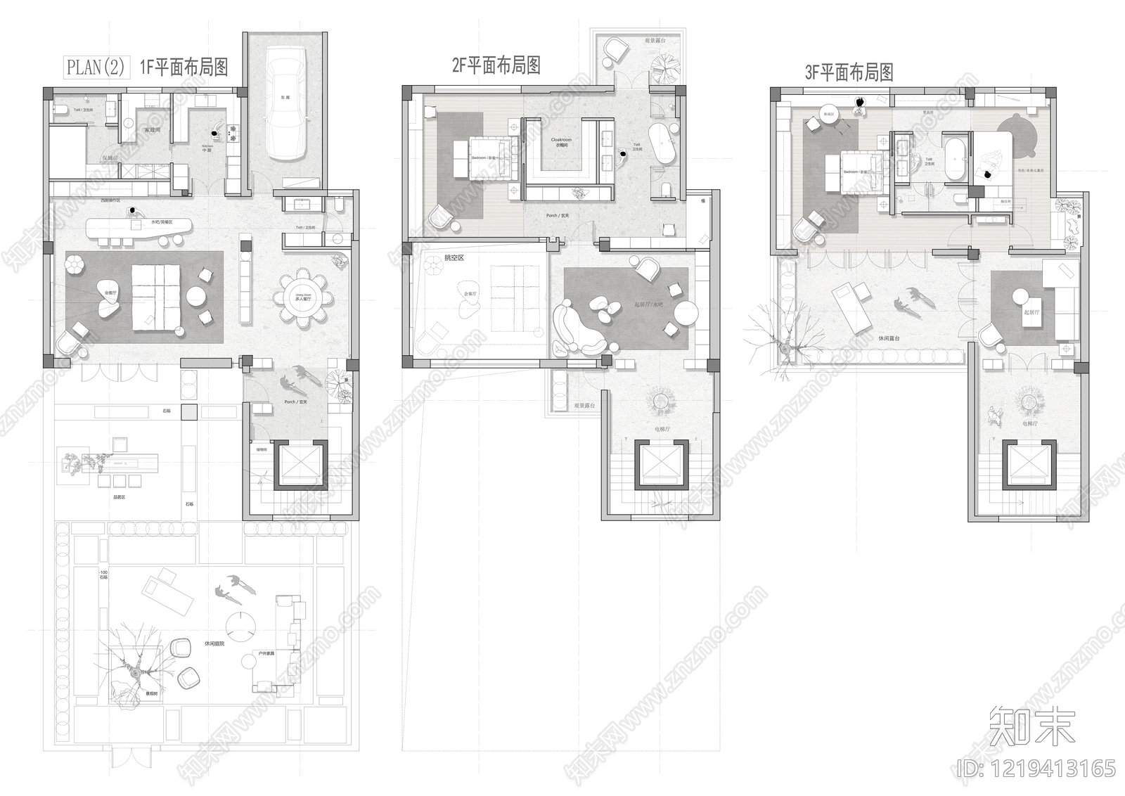 别墅cad施工图下载【ID:1219413165】