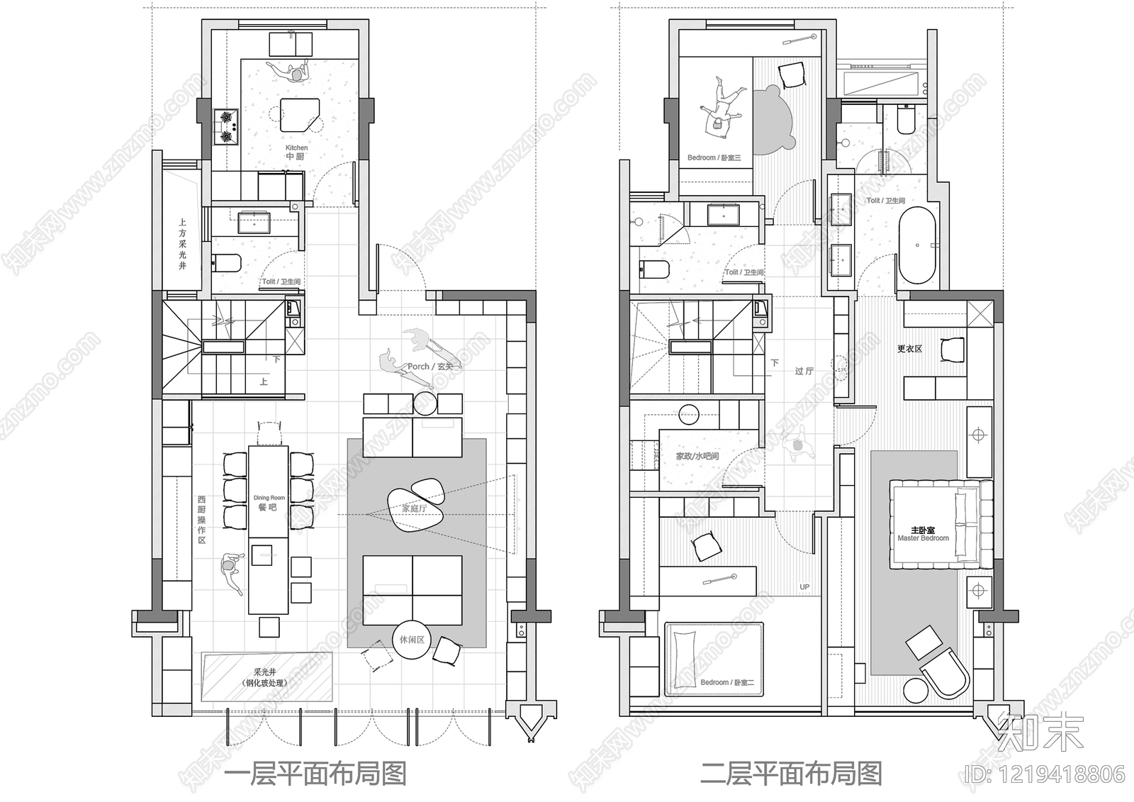 别墅cad施工图下载【ID:1219418806】