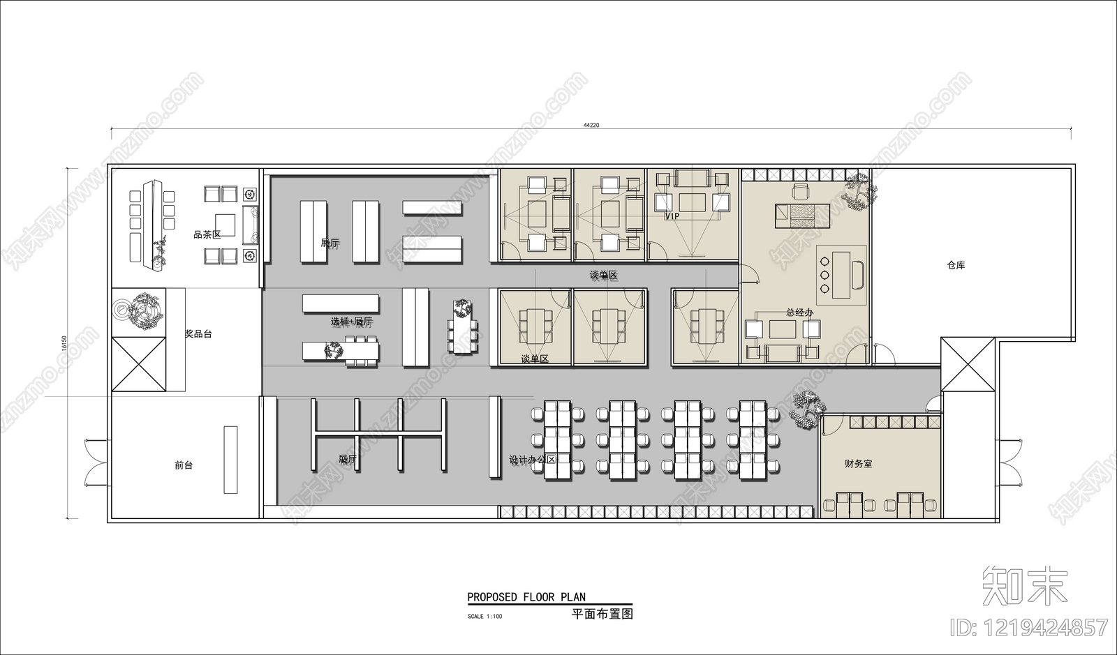 家具展厅CAD图纸