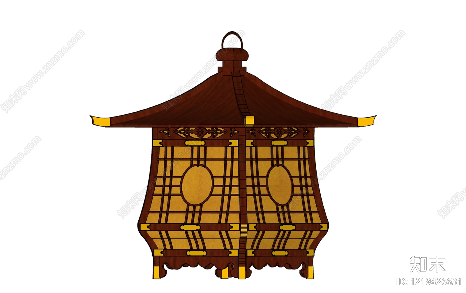 中式灯笼SU模型下载【ID:1219426631】