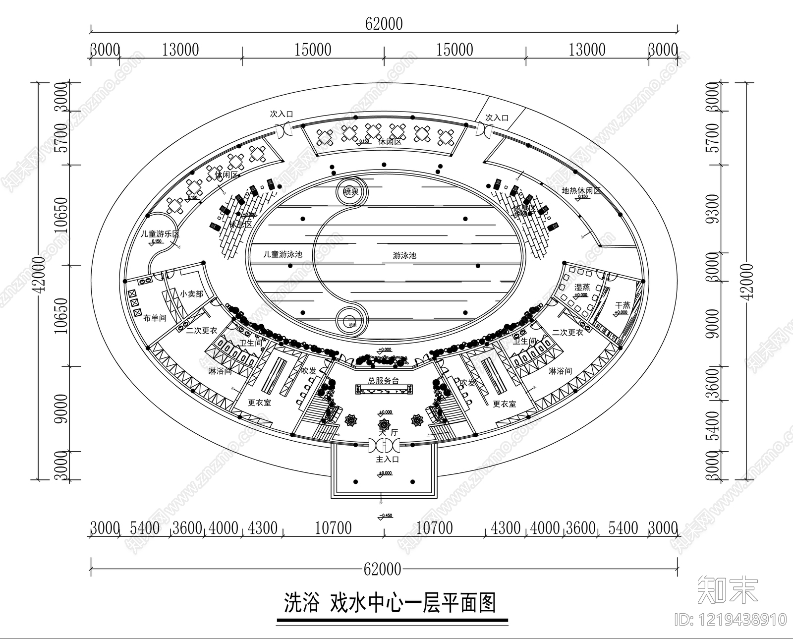 意式洗浴中心CAD图纸