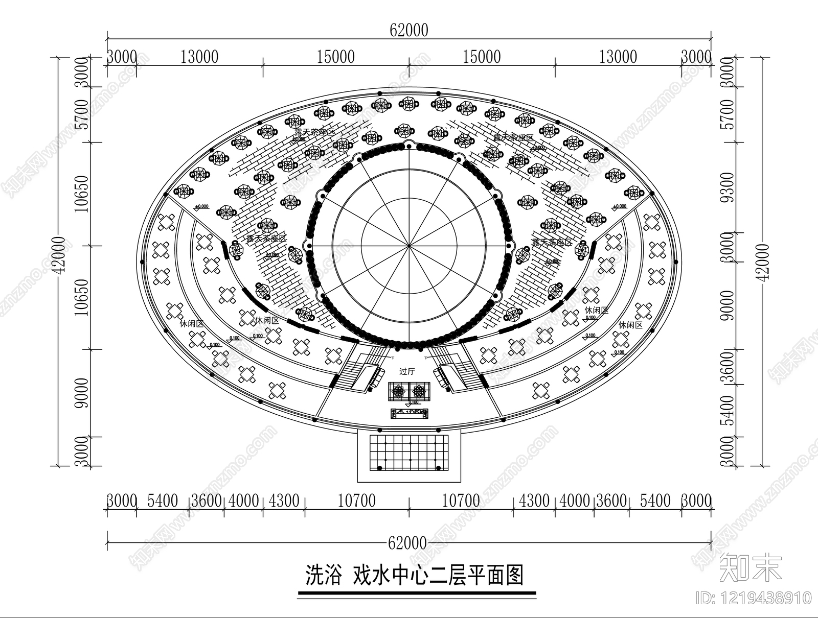 洗浴中心cad施工图下载【ID:1219438910】