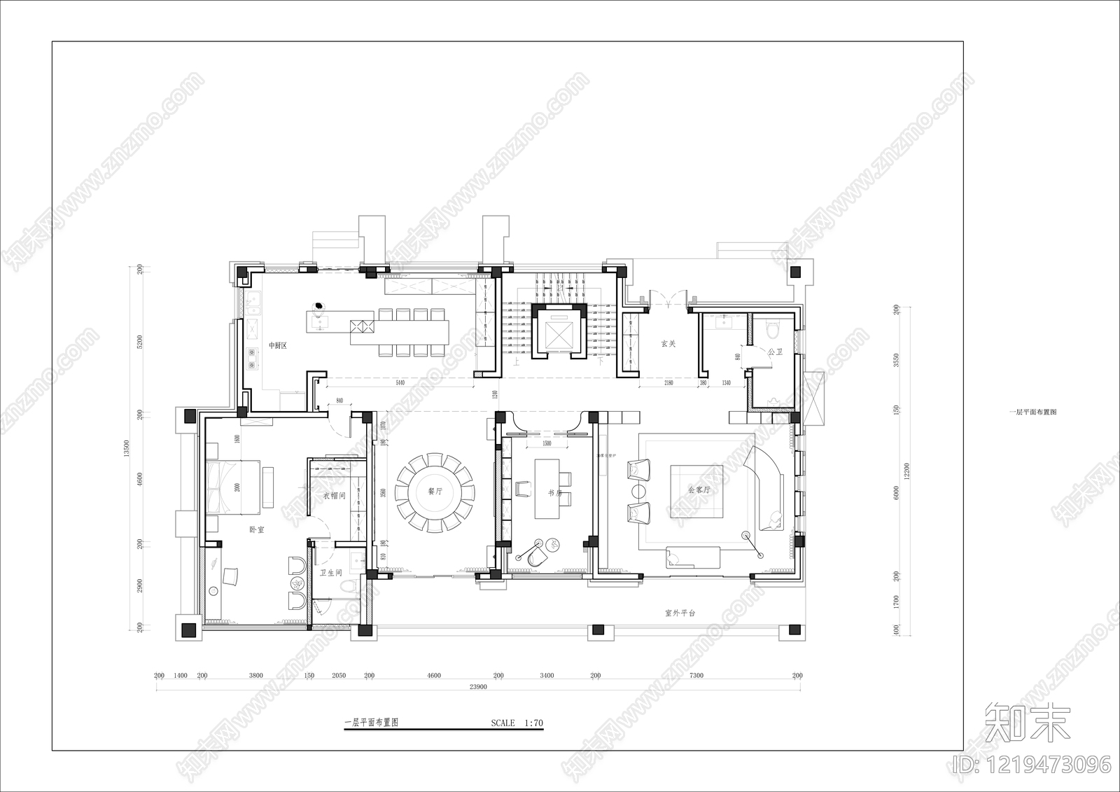 别墅cad施工图下载【ID:1219473096】