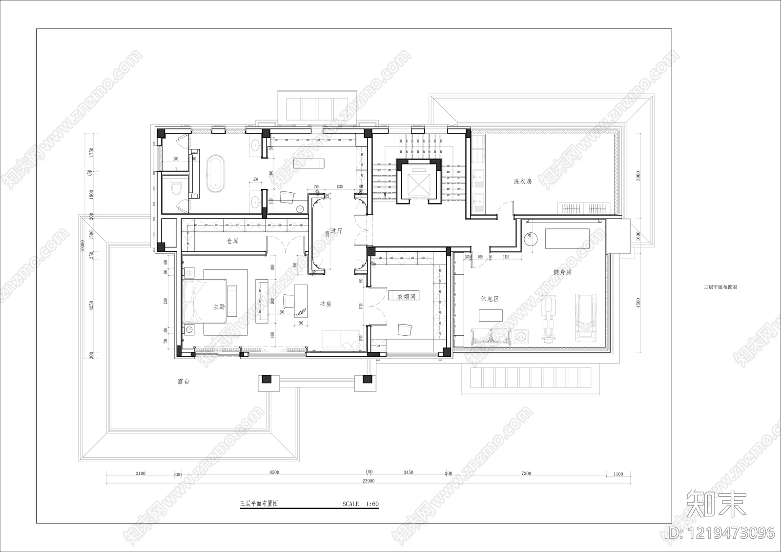 别墅cad施工图下载【ID:1219473096】