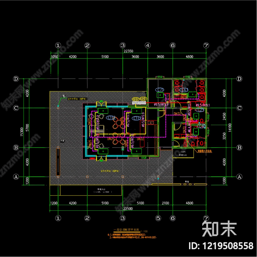 其他商业空间cad施工图下载【ID:1219508558】