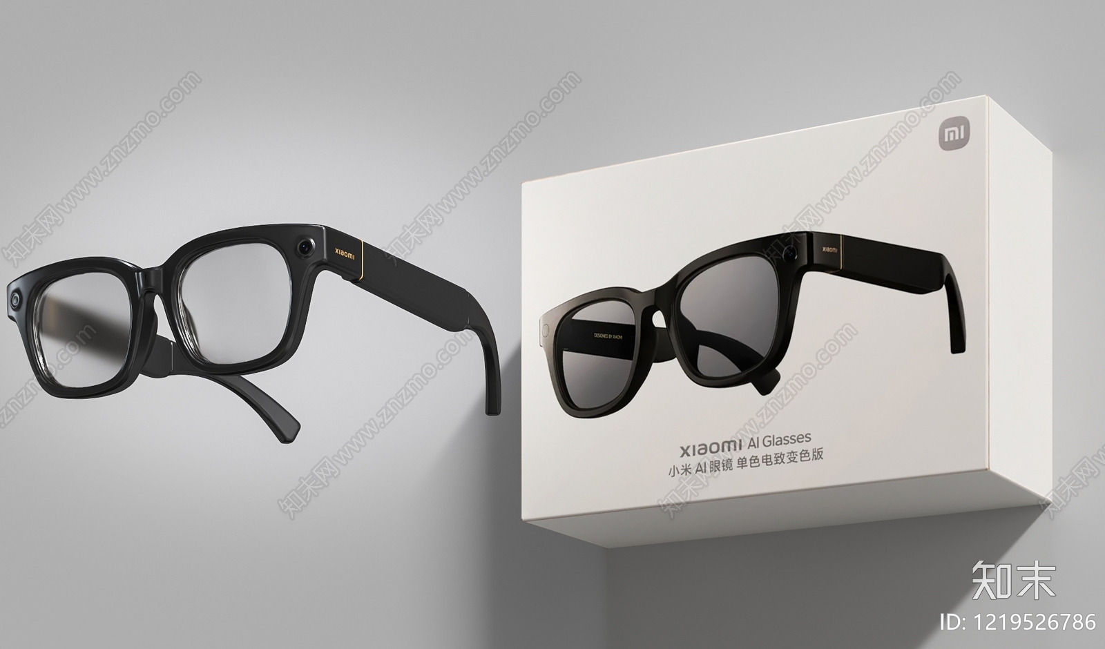 极简主义眼镜店3D模型渲染效果图