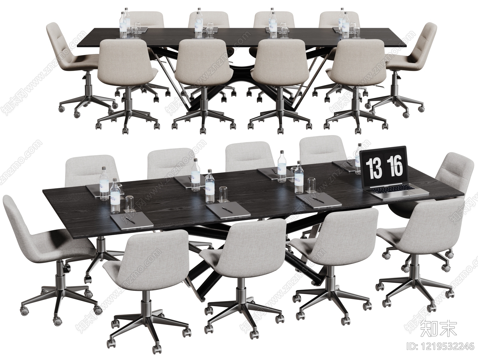 现代简约会议桌3D模型下载【ID:1219532246】