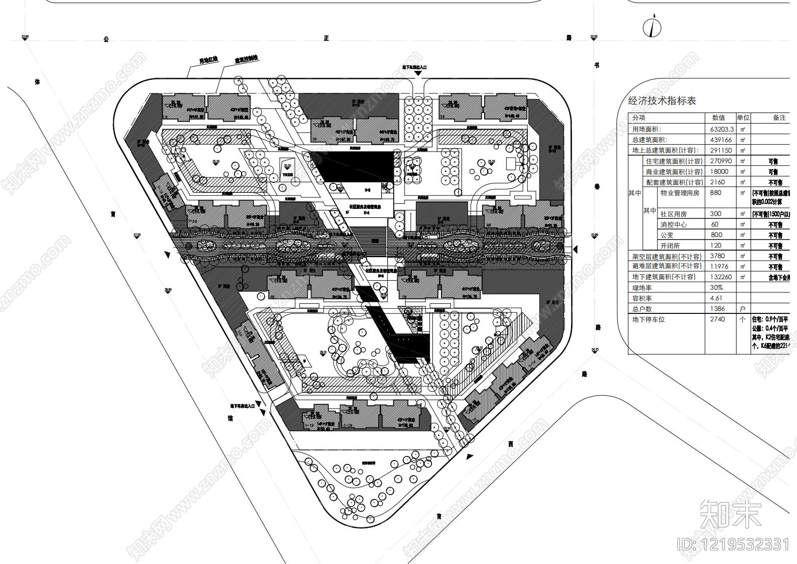 住宅楼建筑cad施工图下载【ID:1219532331】