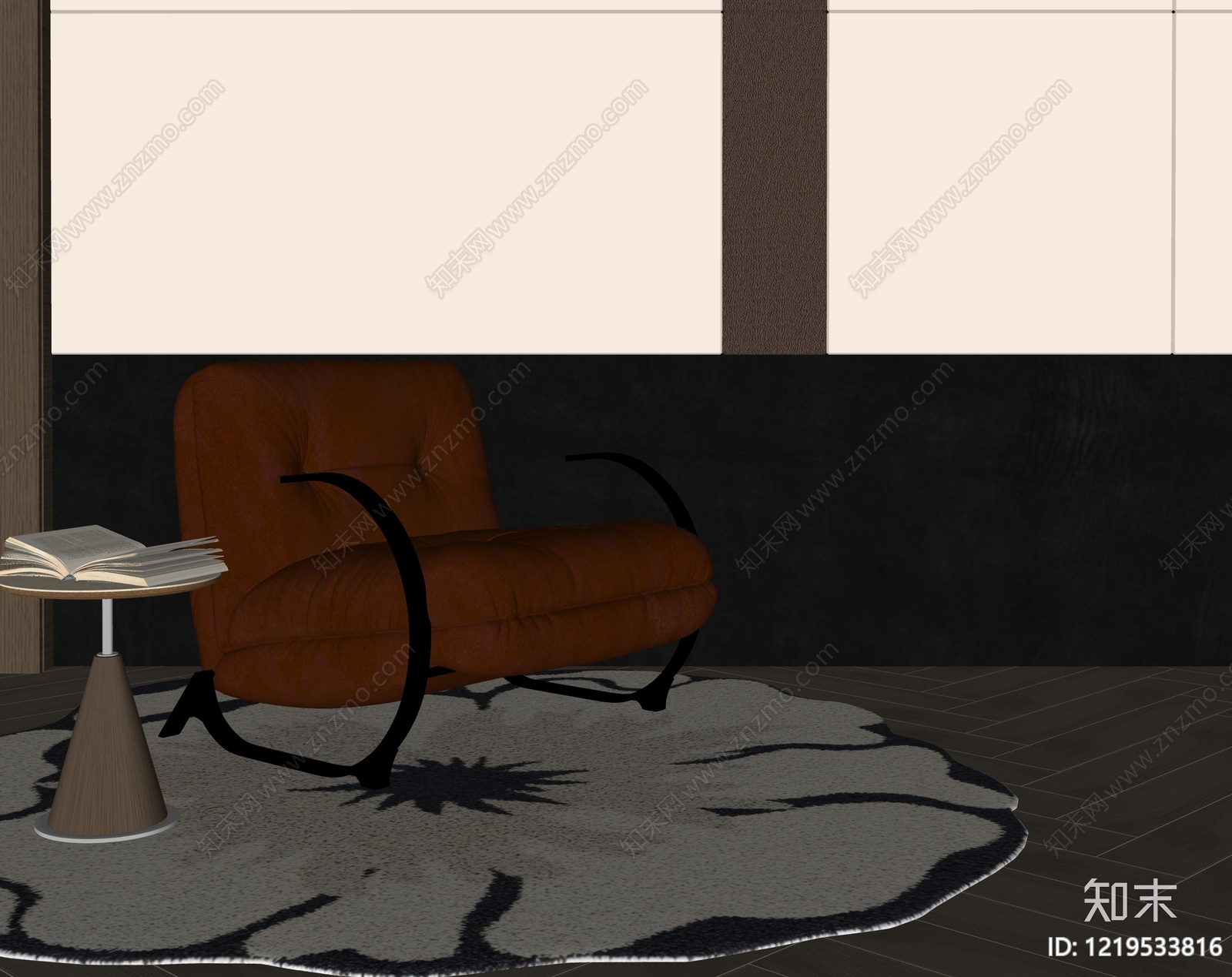 意式休闲椅SU模型下载【ID:1219533816】