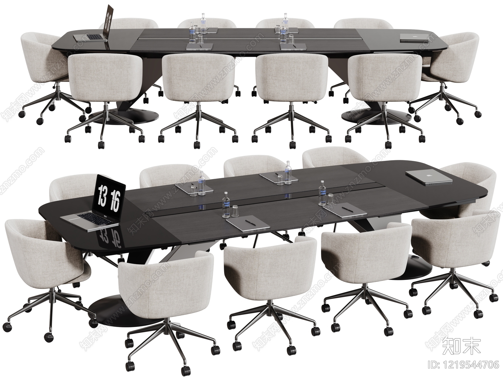 现代简约会议桌3D模型下载【ID:1219544706】