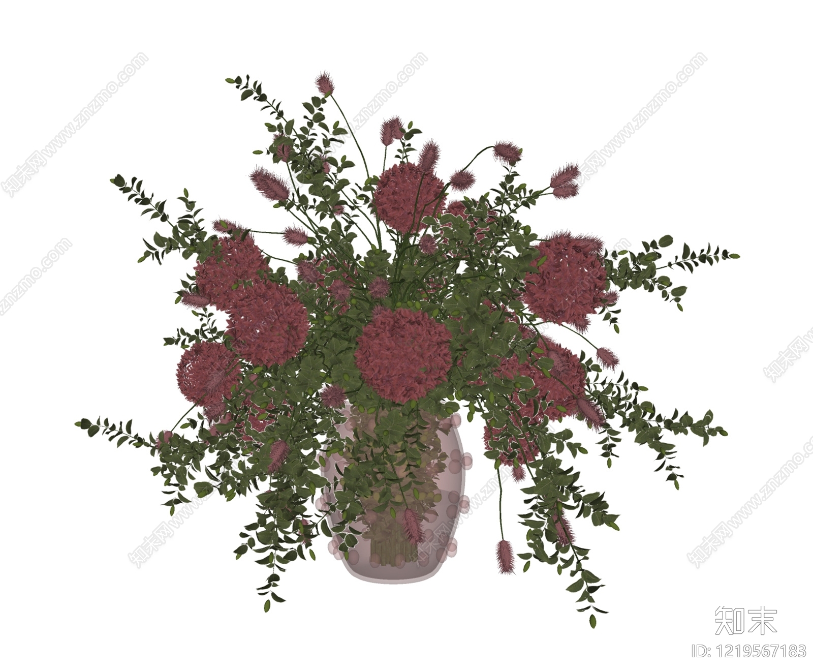 复古花艺SU模型下载【ID:1219567183】