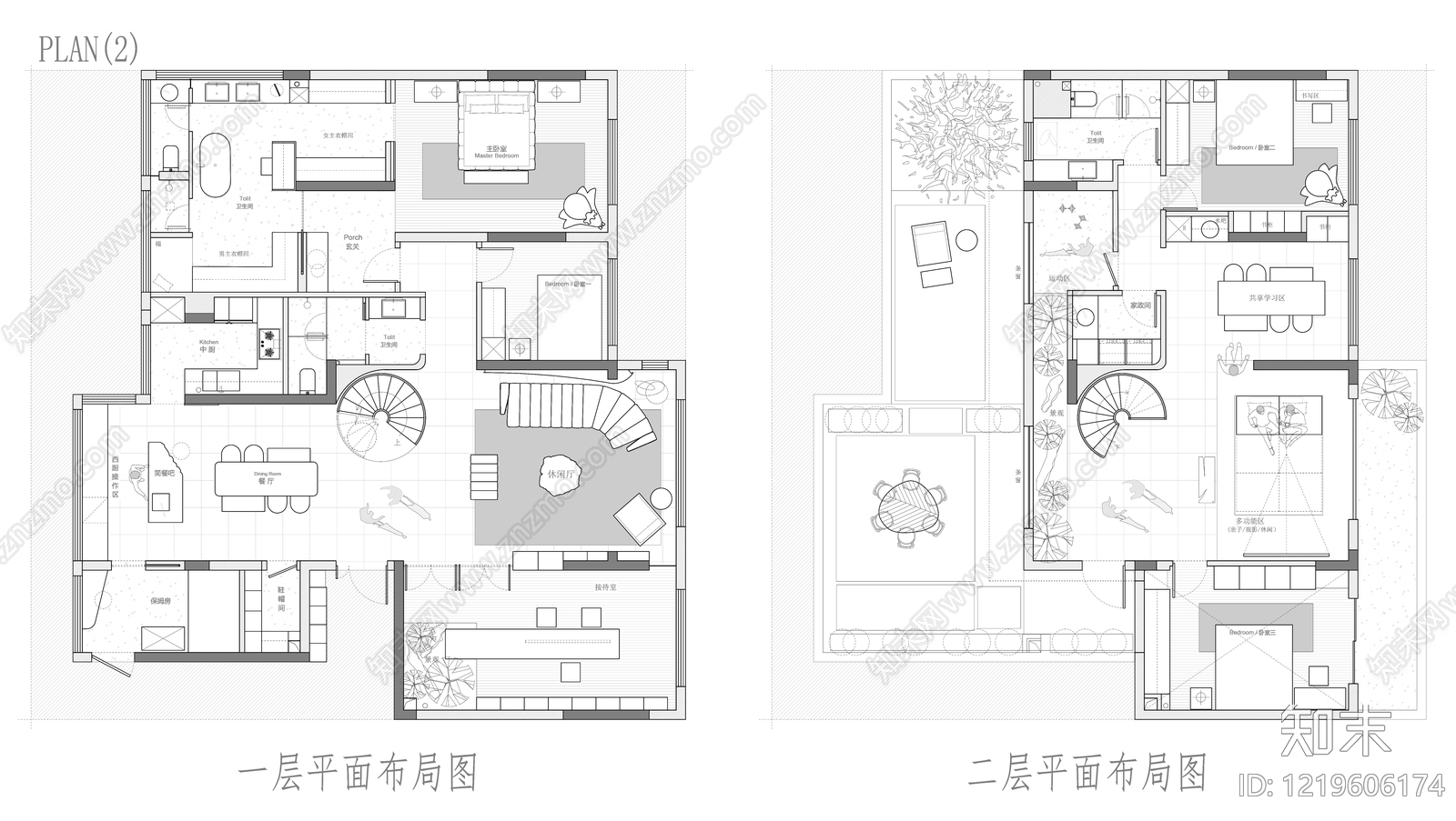 别墅cad施工图下载【ID:1219606174】