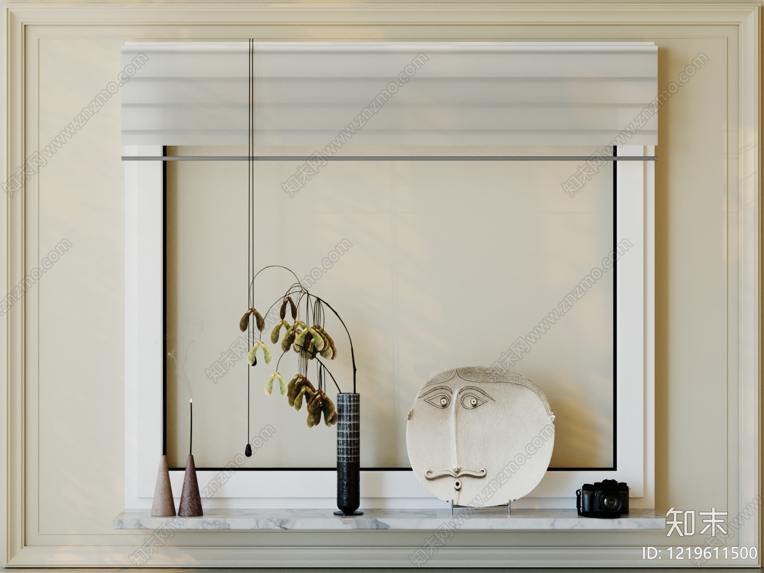 侘寂摆件组合3D模型下载【ID:1219611500】