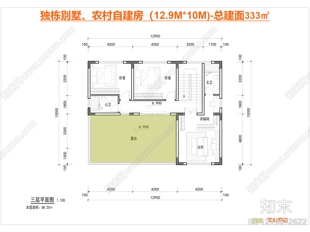 别墅建筑cad施工图下载【ID:1219612622】