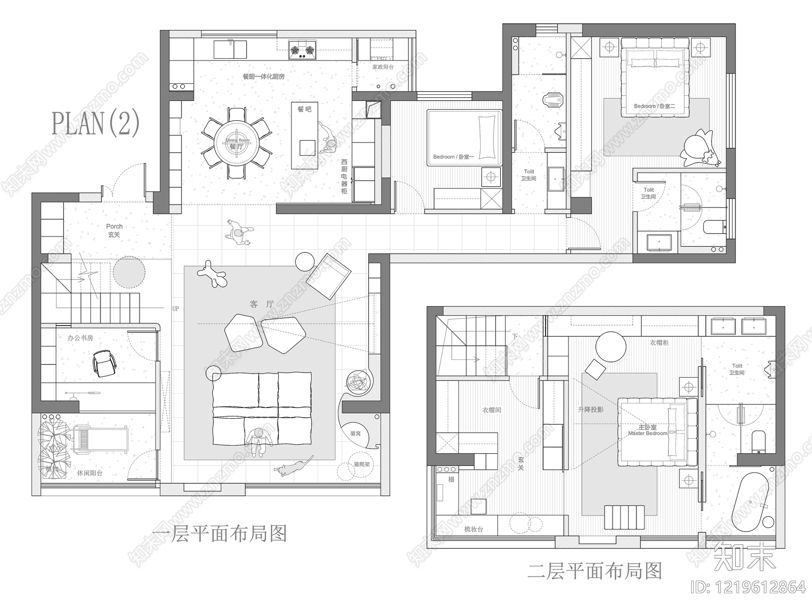 别墅cad施工图下载【ID:1219612864】