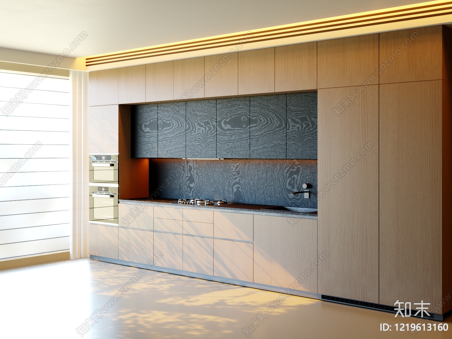 极简餐边柜3D模型下载【ID:1219613160】