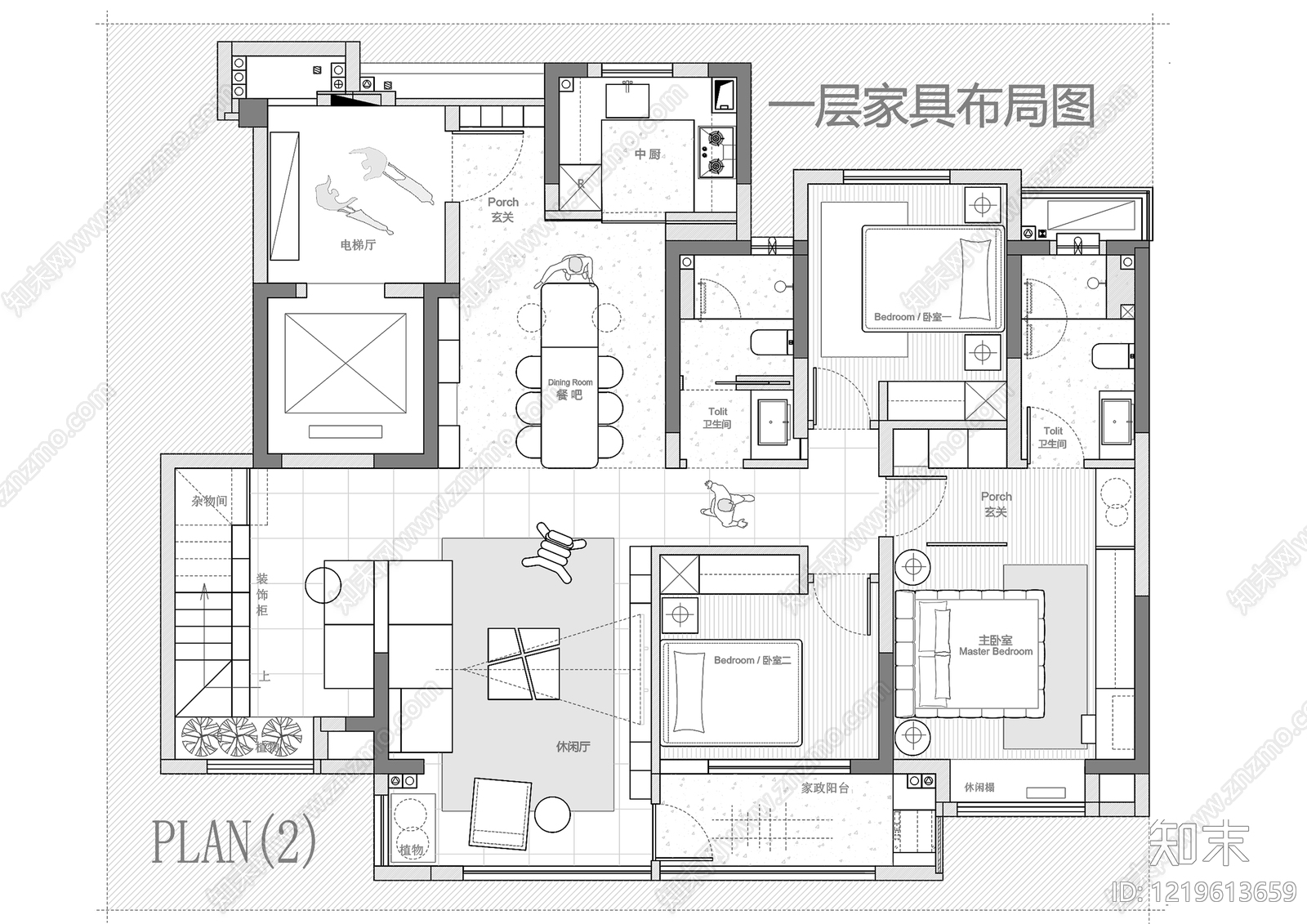 别墅cad施工图下载【ID:1219613659】