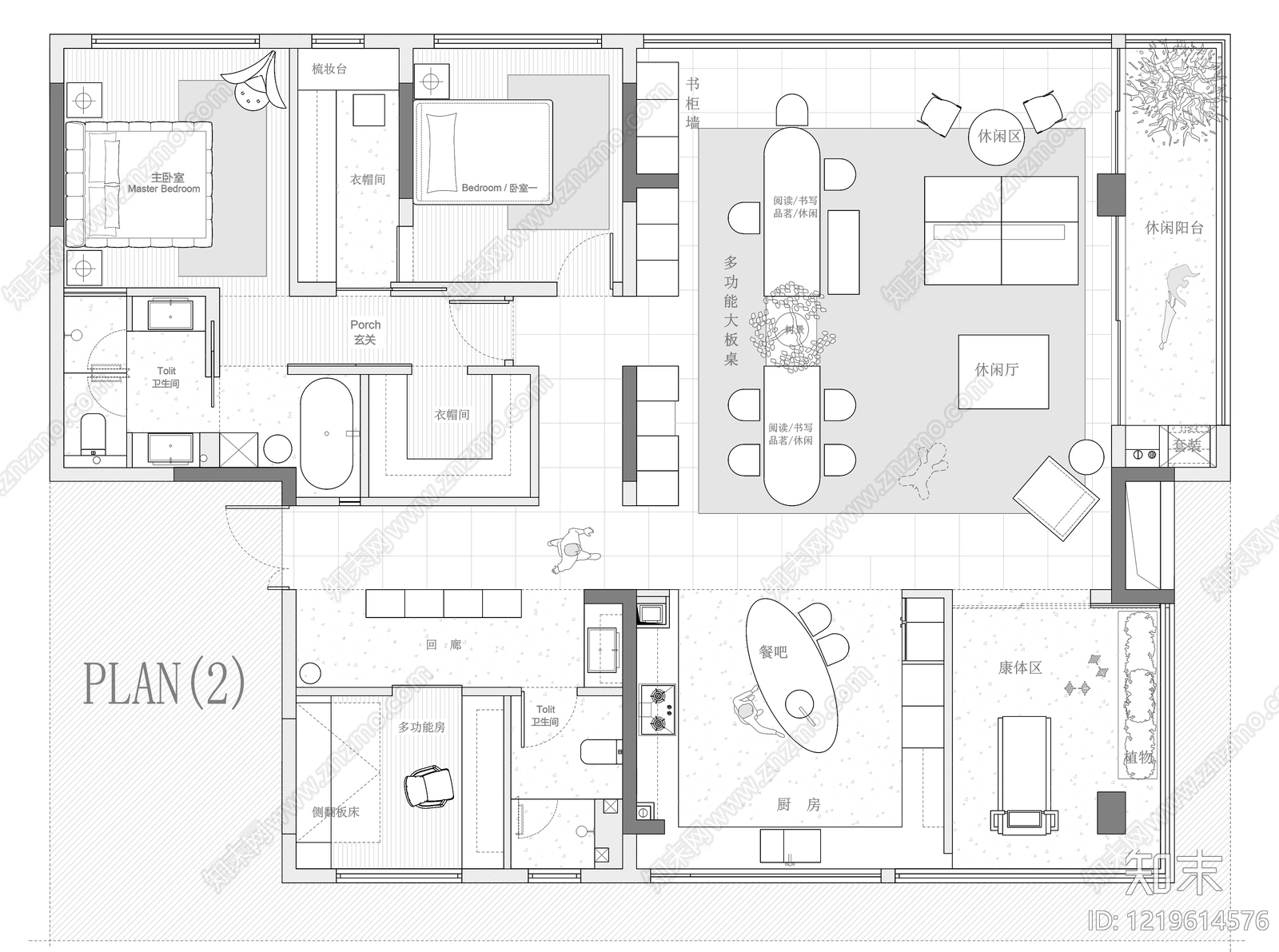 大平层cad施工图下载【ID:1219614576】