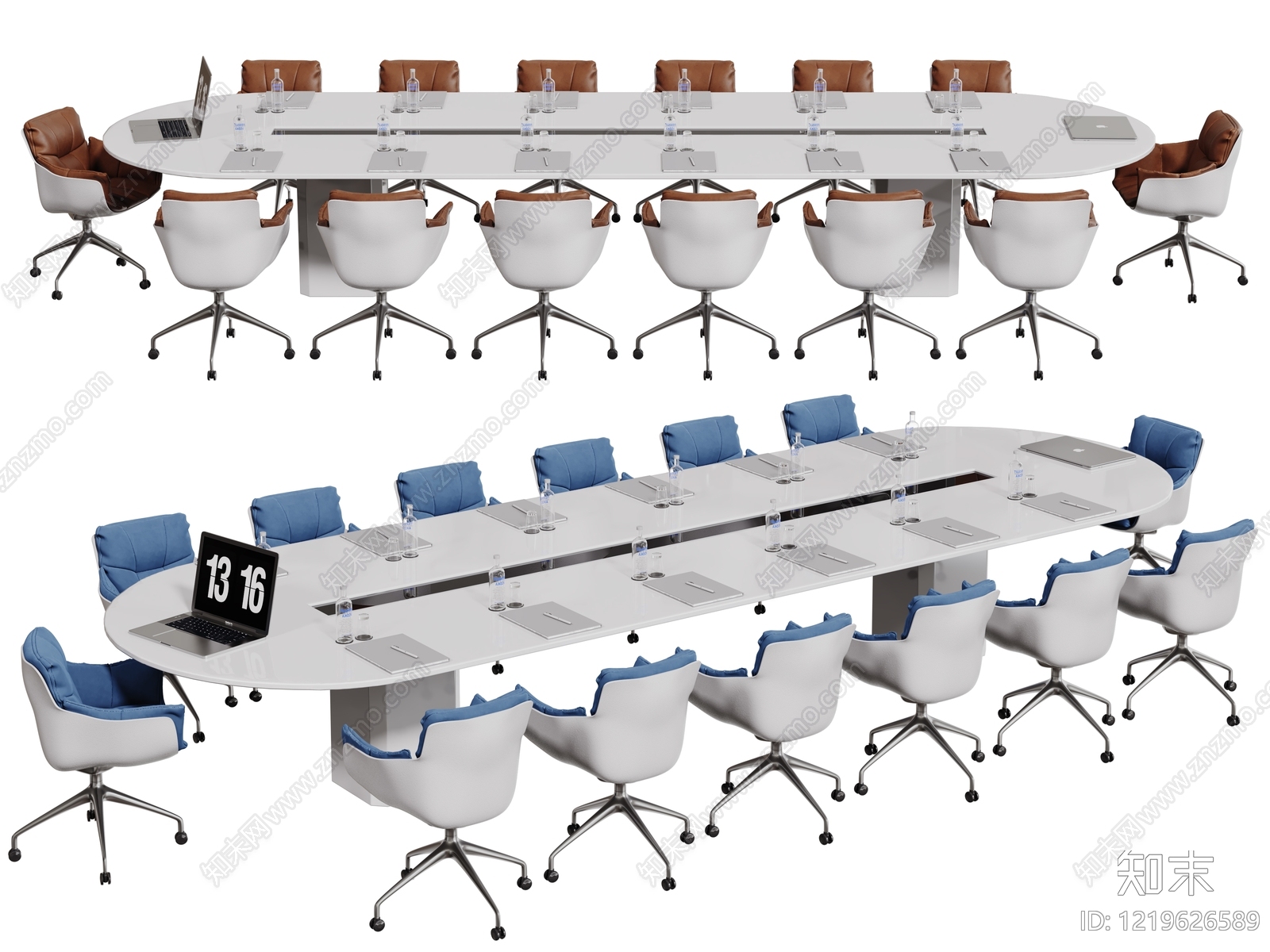 现代简约会议桌3D模型下载【ID:1219626589】