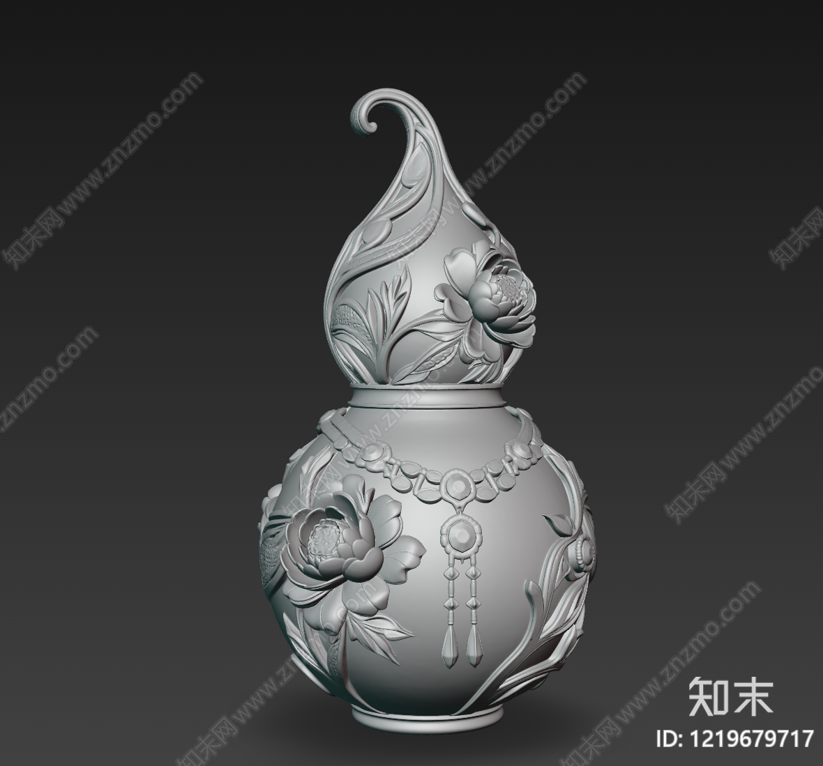 新中式雕塑摆件3D模型下载【ID:1219679717】
