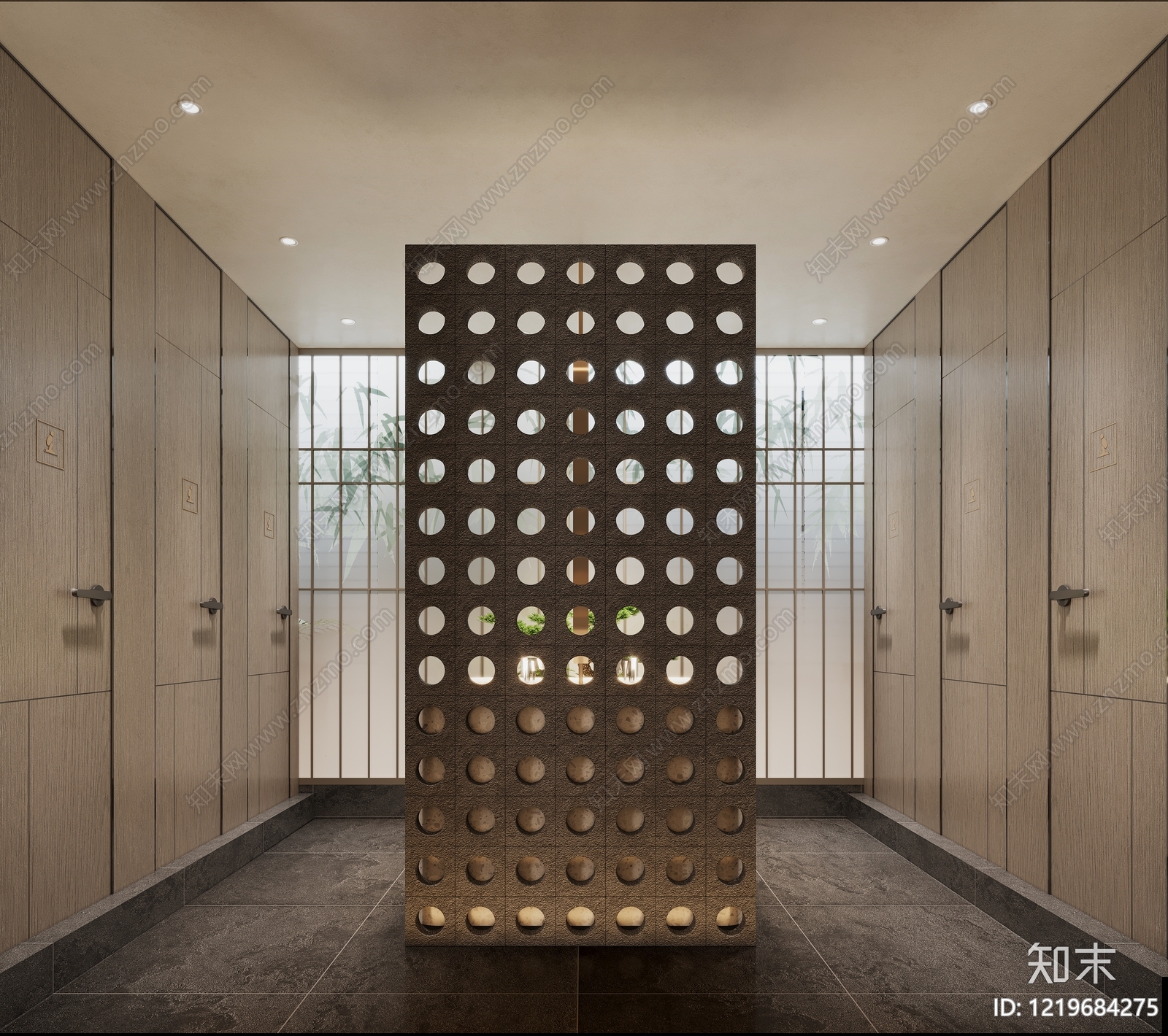 禅意公共卫生间3D模型下载【ID:1219684275】