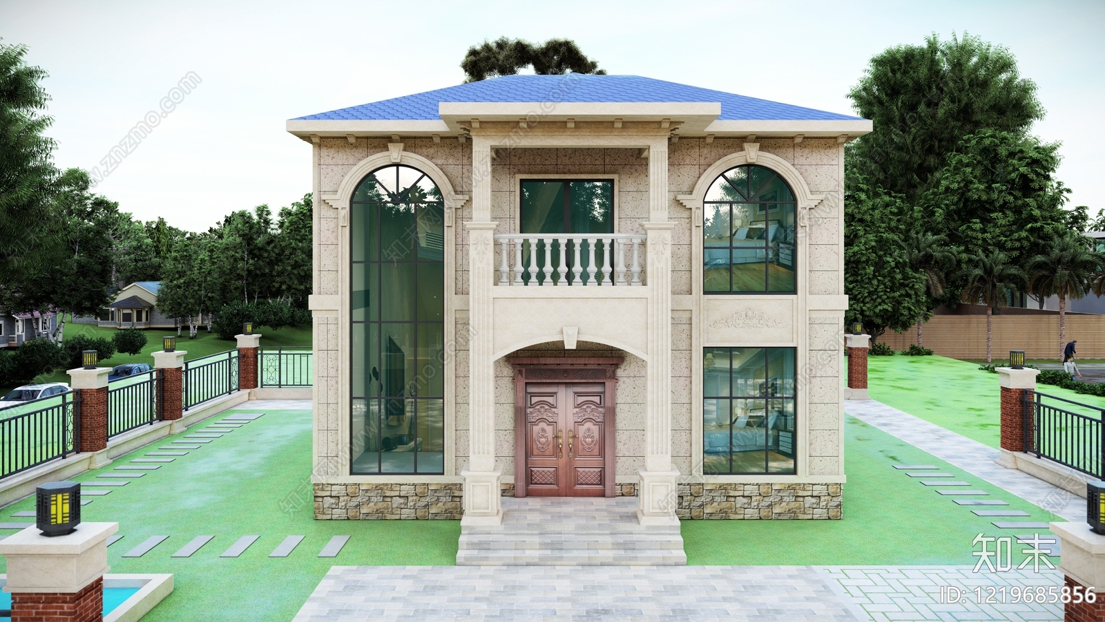别墅建筑cad施工图下载【ID:1219685856】