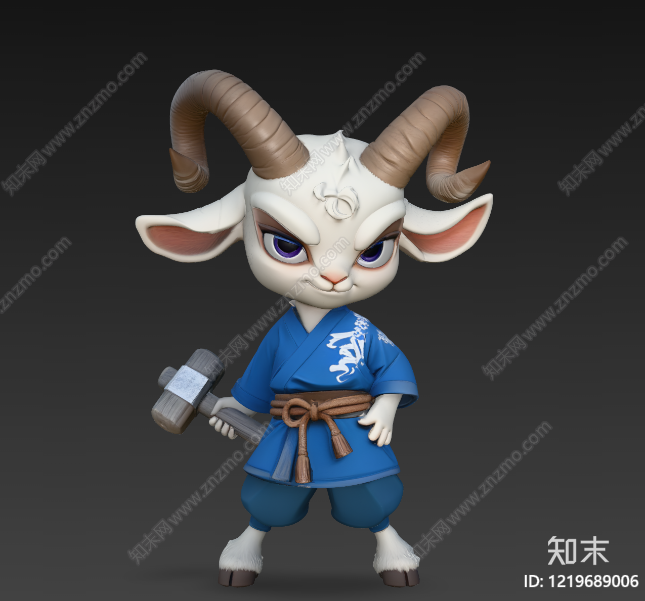 新中式Q版其他动物3D模型下载【ID:1219689006】