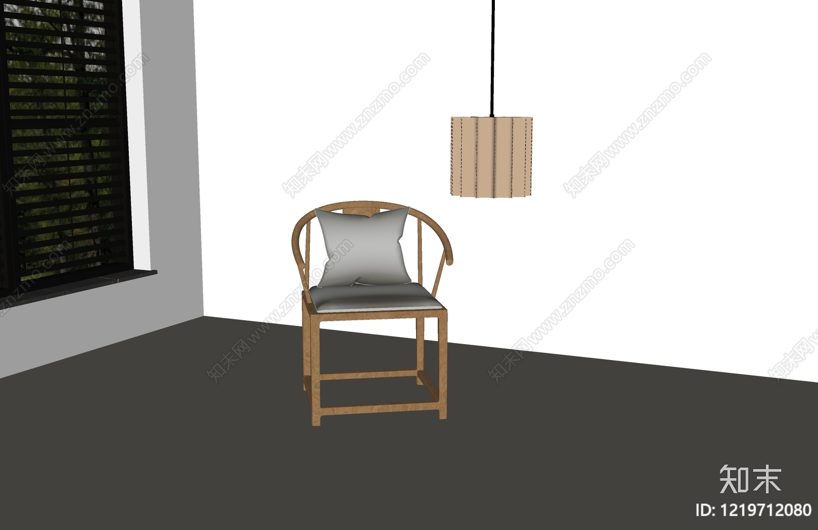 新中式休闲椅SU模型下载【ID:1219712080】