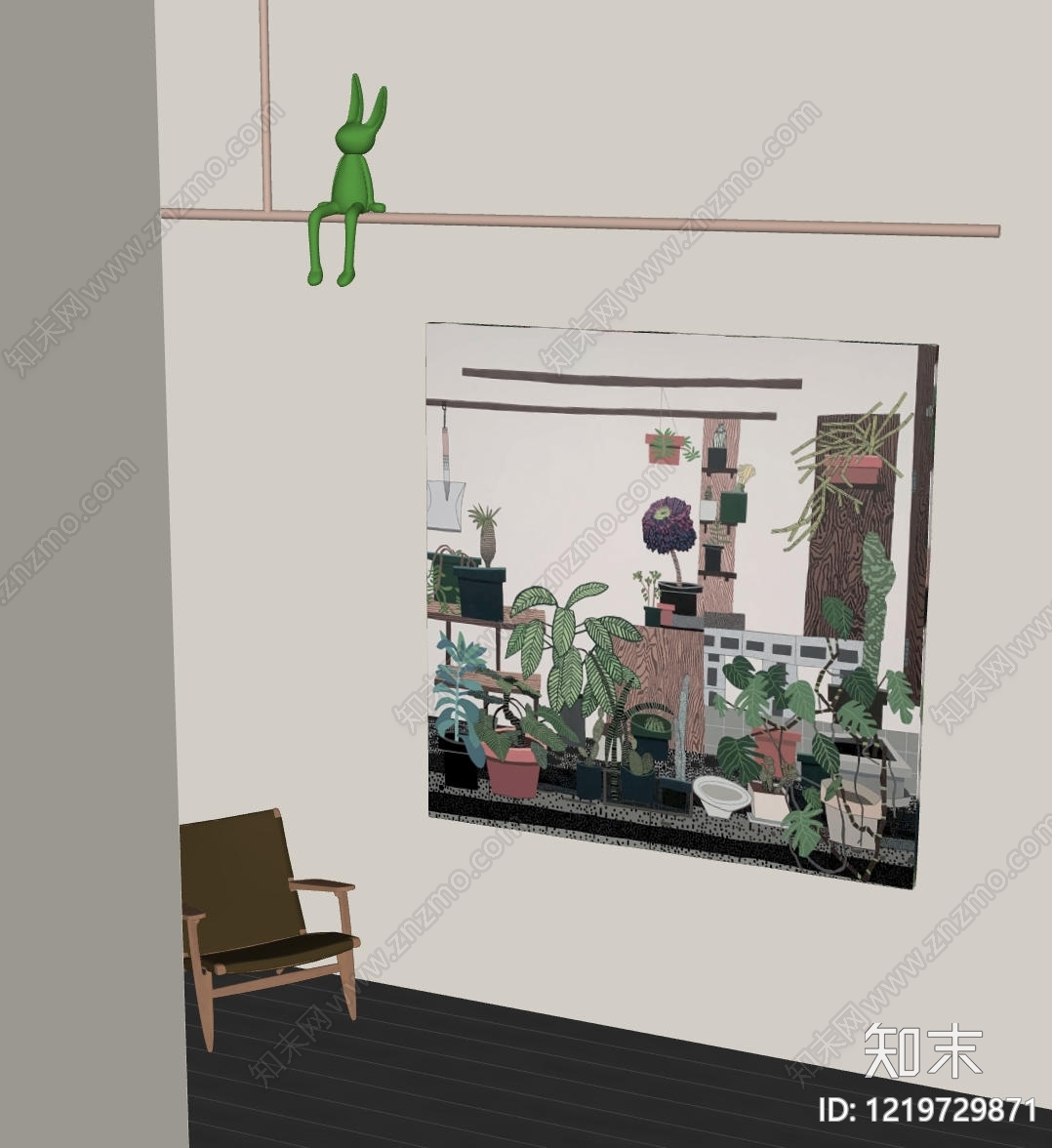 北欧儿童挂画SU模型下载【ID:1219729871】