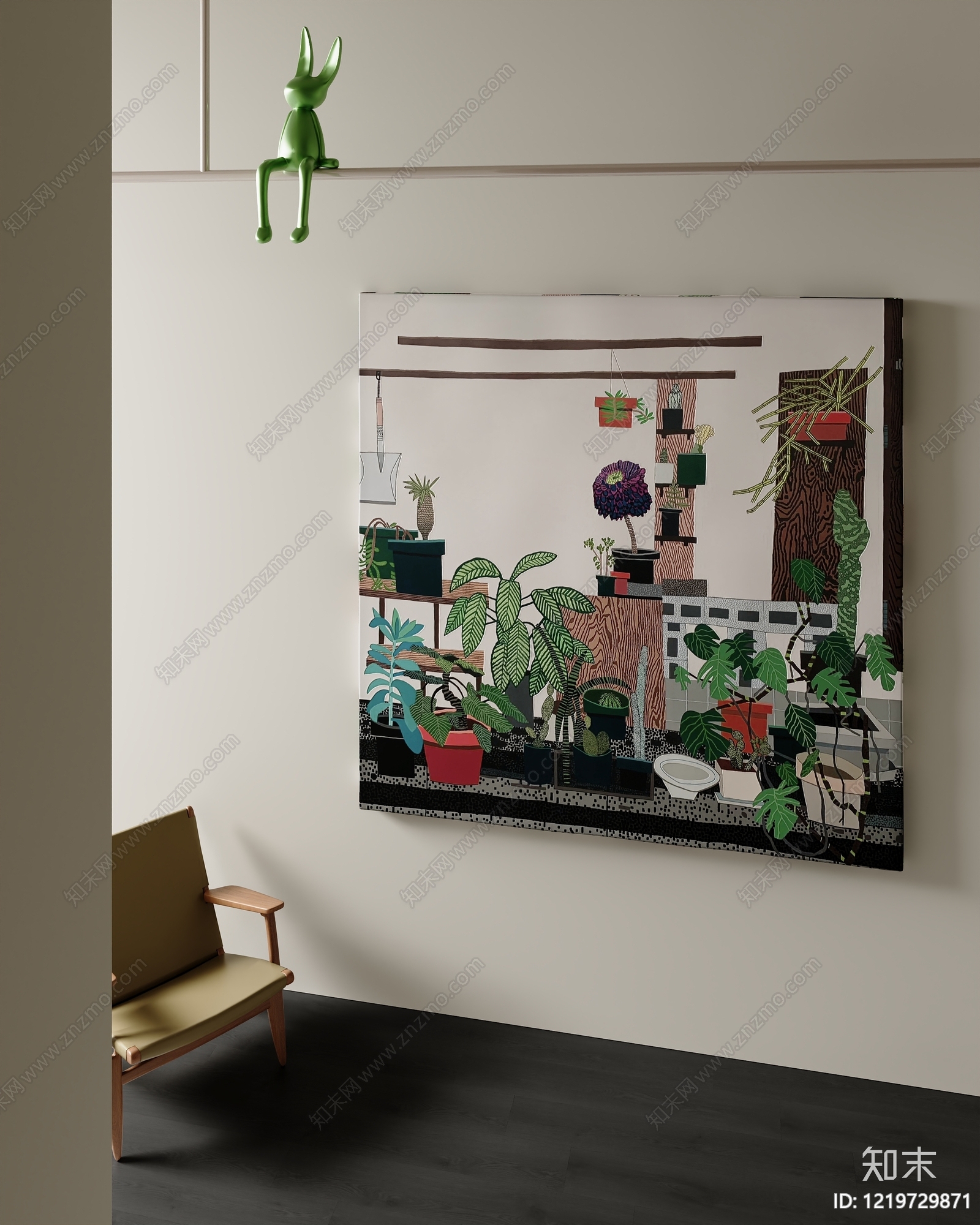 北欧儿童挂画SU模型下载【ID:1219729871】