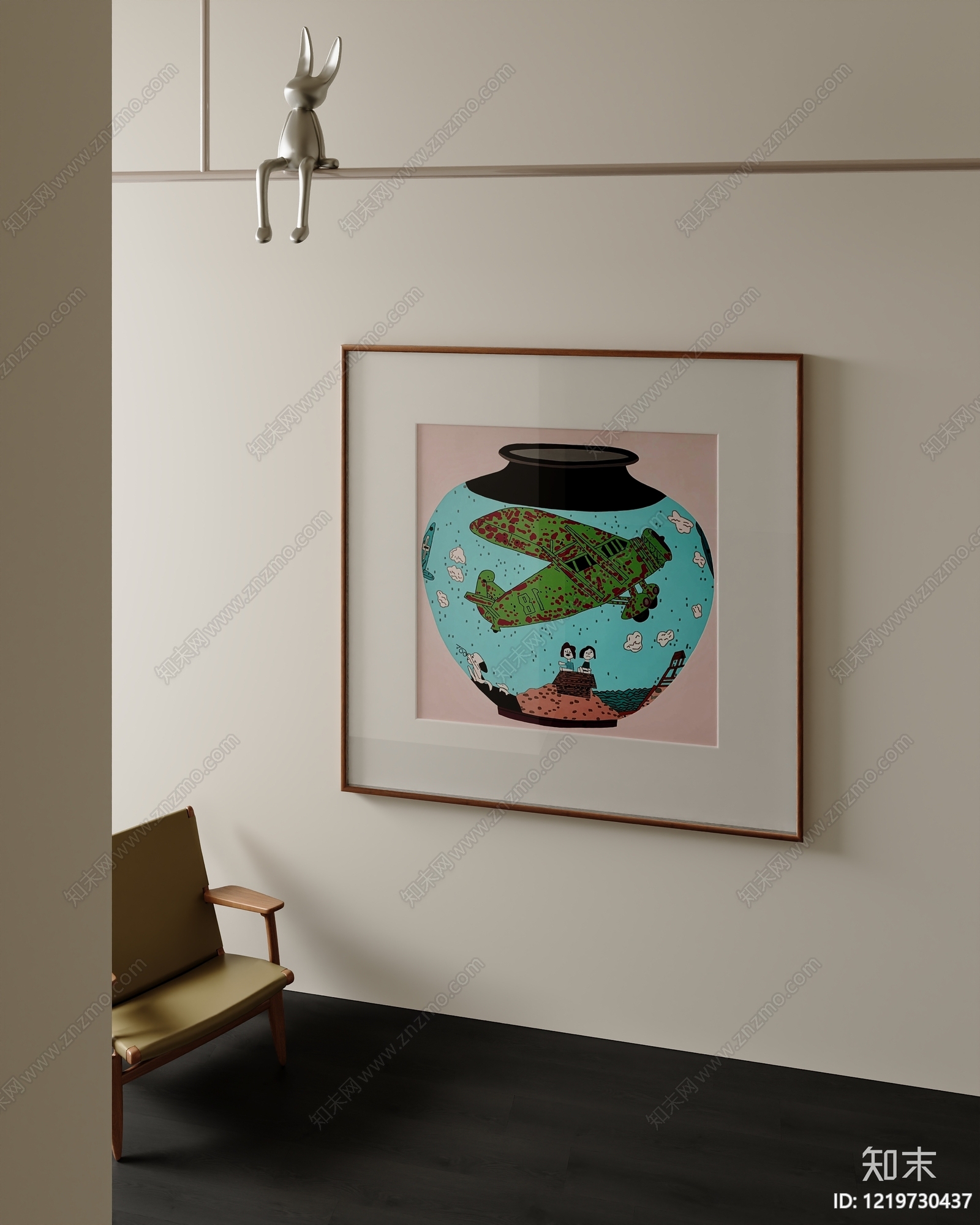 现代简约儿童挂画SU模型下载【ID:1219730437】
