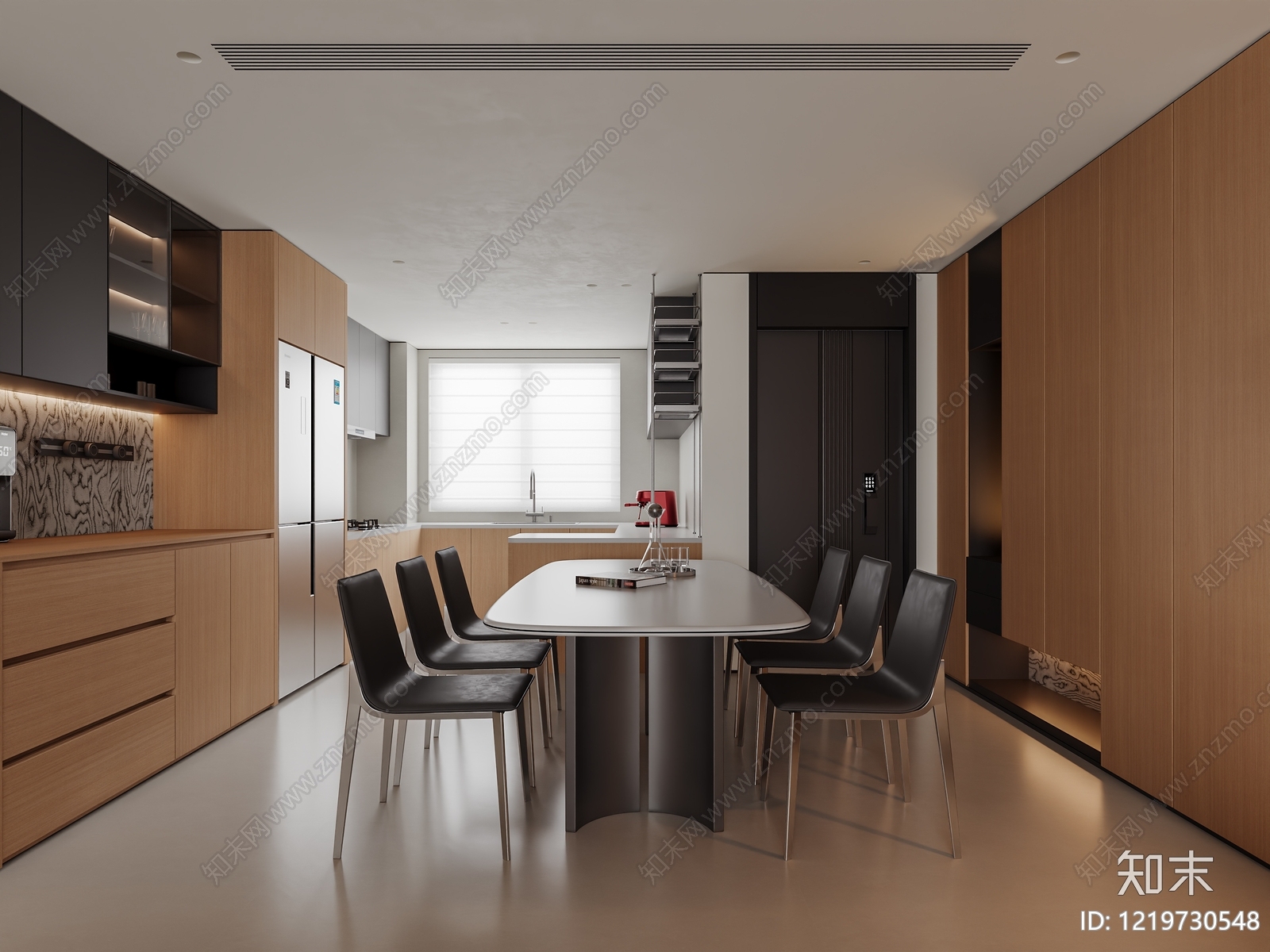 极简家居餐厅3D模型下载【ID:1219730548】