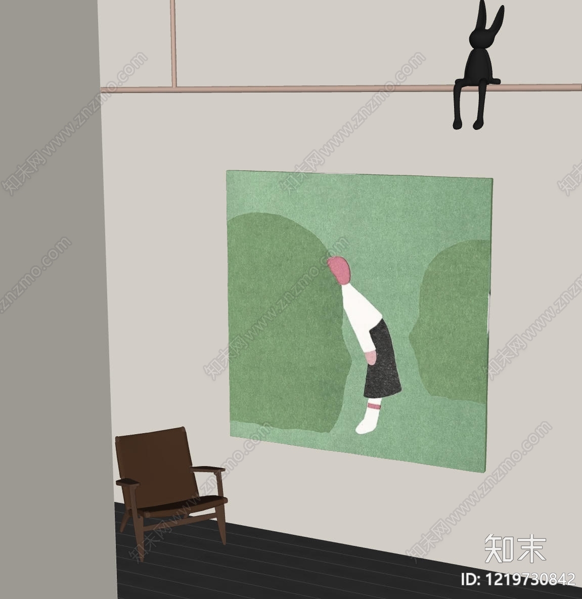 极简儿童挂画SU模型下载【ID:1219730842】