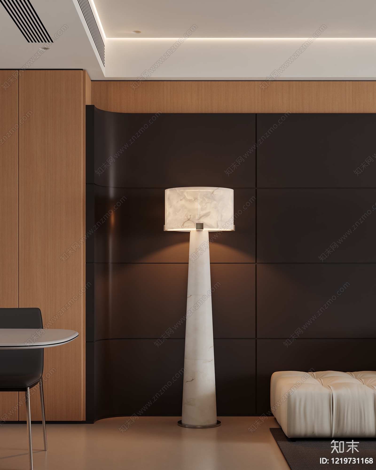 极简落地灯3D模型下载【ID:1219731168】
