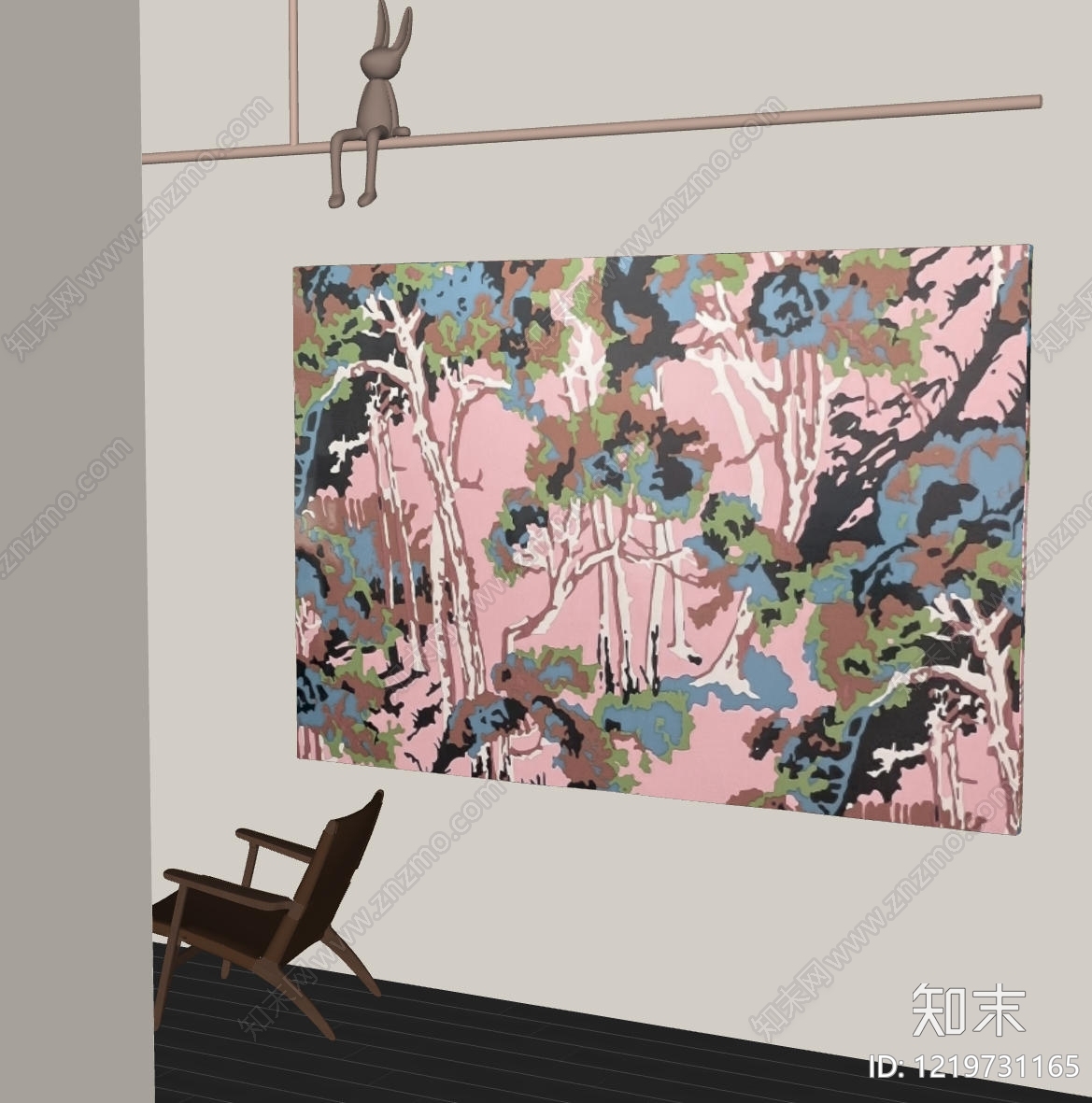 北欧风油画SU模型下载【ID:1219731165】