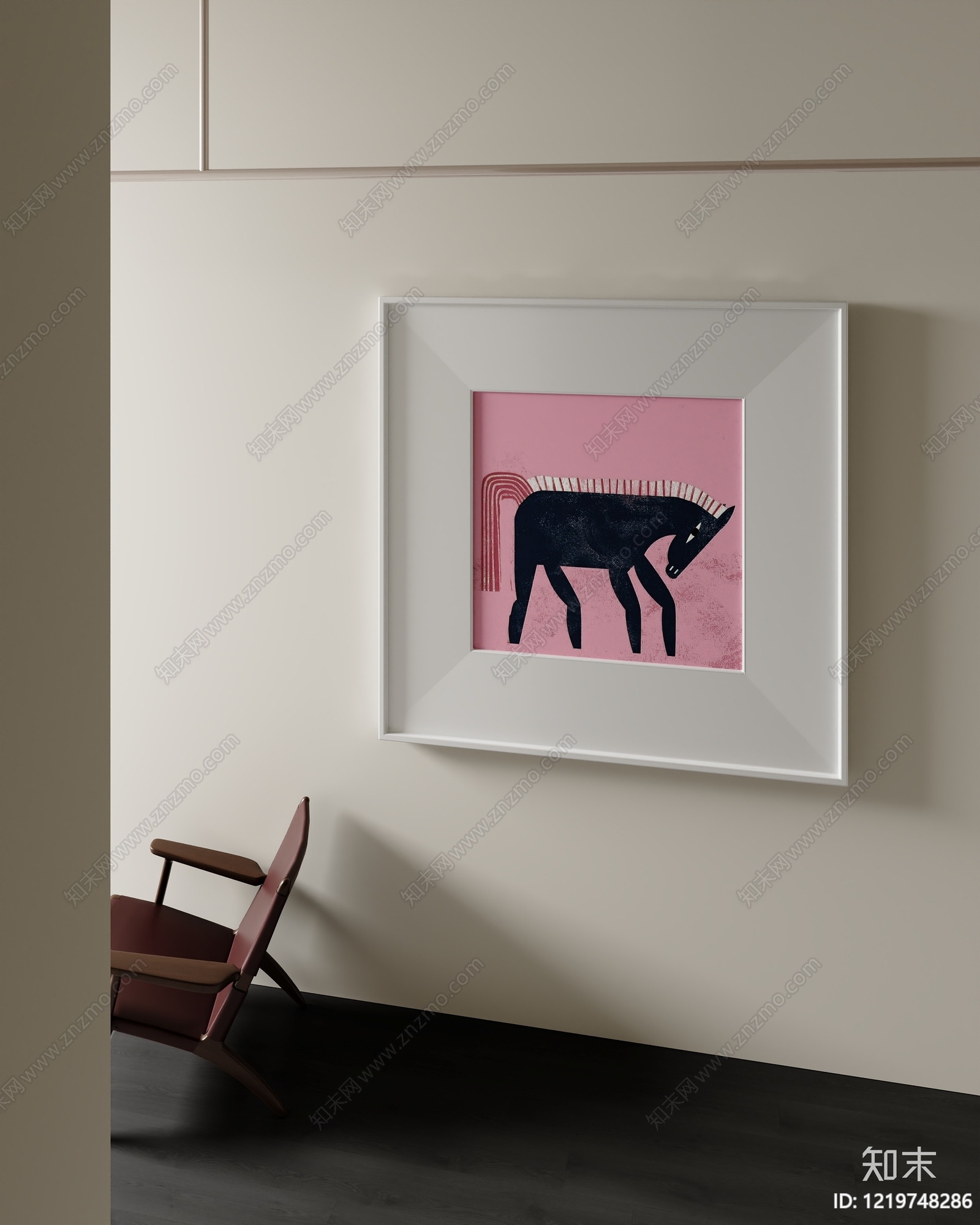 中古风儿童挂画SU模型下载【ID:1219748286】