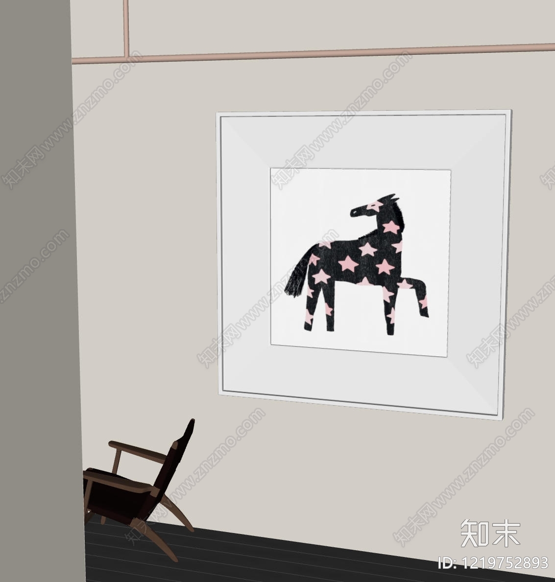 现代简约儿童挂画SU模型下载【ID:1219752893】
