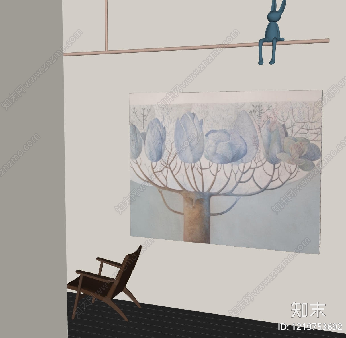 极简儿童挂画SU模型下载【ID:1219753692】
