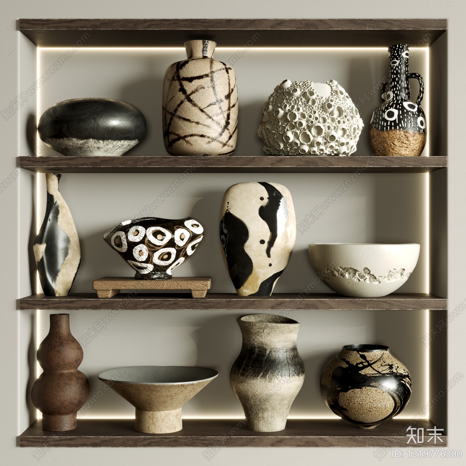 侘寂罐子3D模型下载【ID:1219776300】