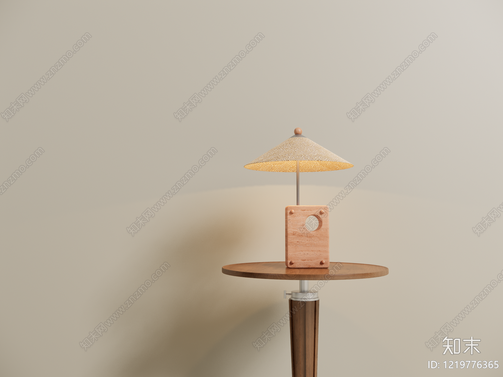 侘寂台灯SU模型下载【ID:1219776365】