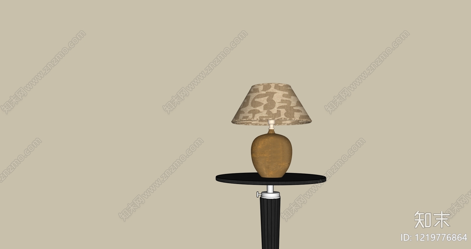 侘寂台灯3D模型下载【ID:1219776864】