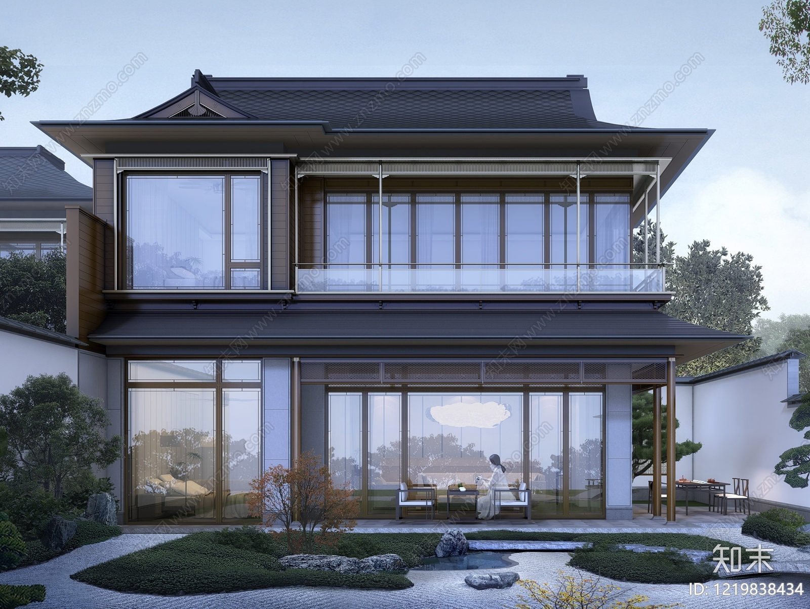 别墅建筑cad施工图下载【ID:1219838434】