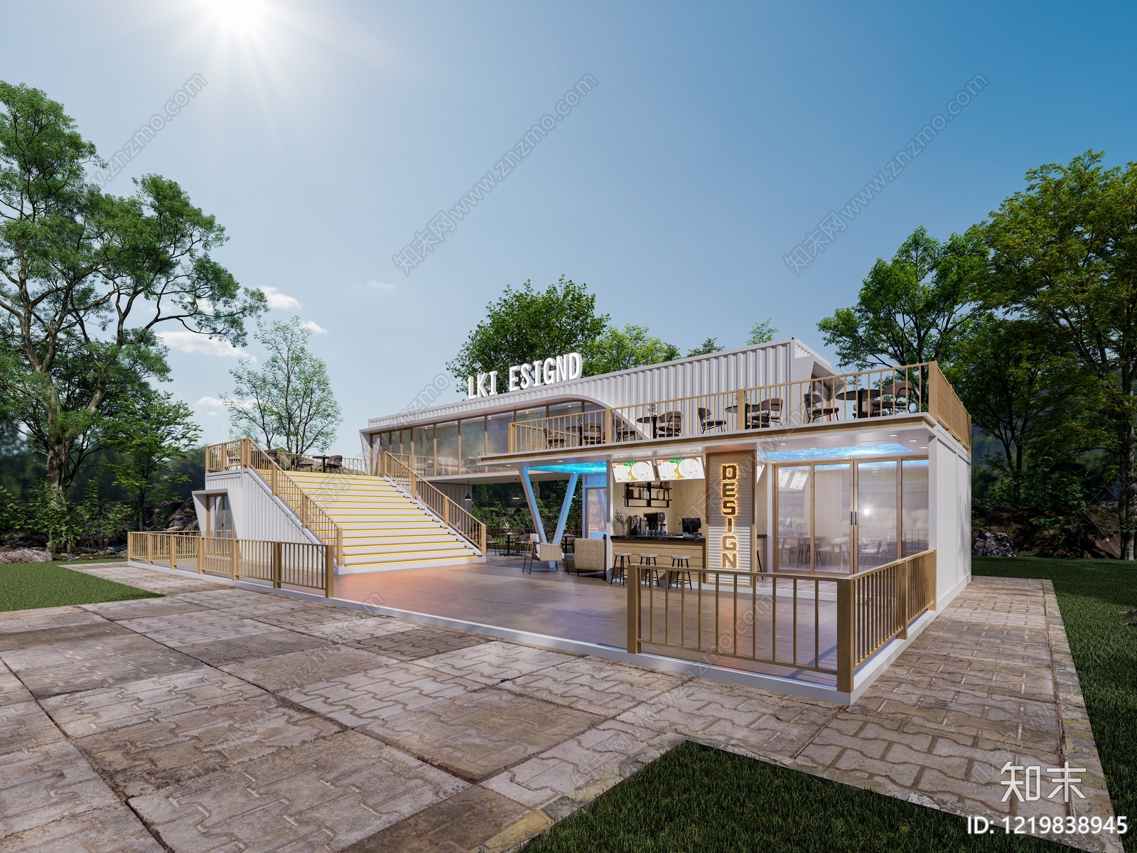 现代主义风格建筑SU模型下载【ID:1219838945】